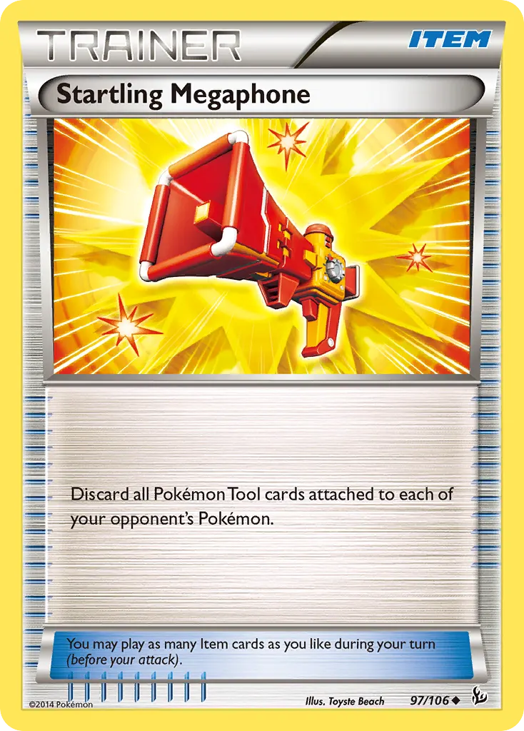 Startling Megaphone — Flashfire 97 Pokémon card