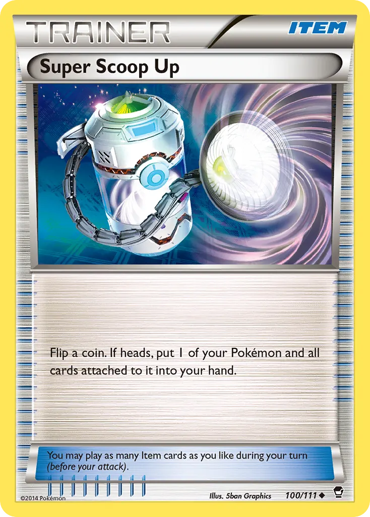 Super Scoop Up — Furious Fists 100 Pokémon card