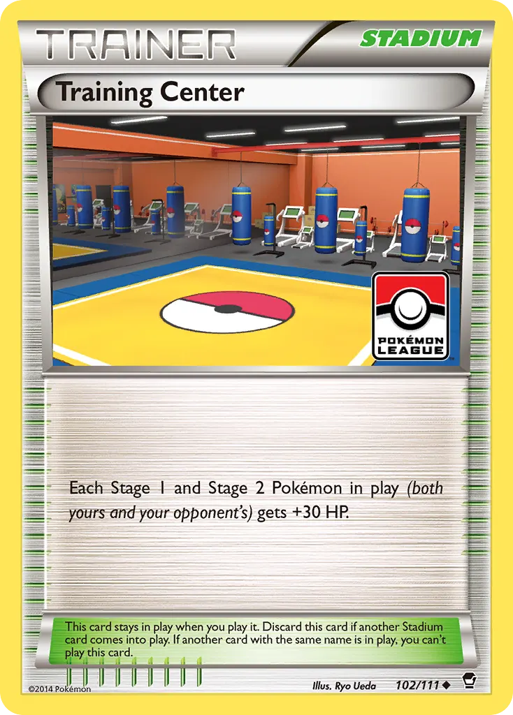 Training Center — Furious Fists 102 Pokémon card