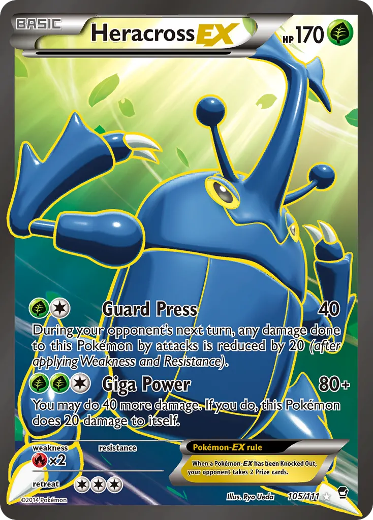 Heracross-EX — Furious Fists 105 Pokémon card