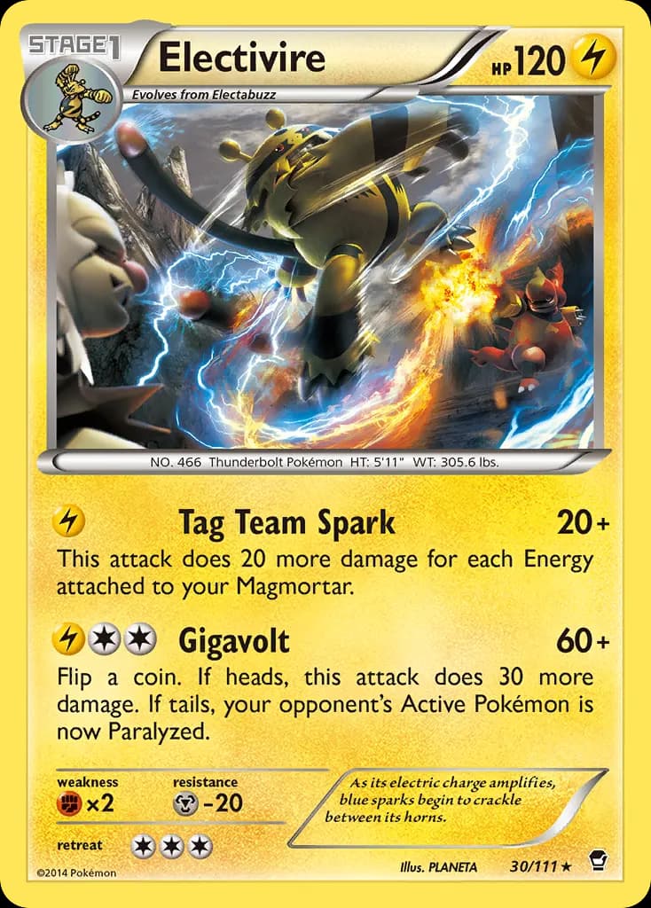 Electivire — Furious Fists 30 Pokémon card