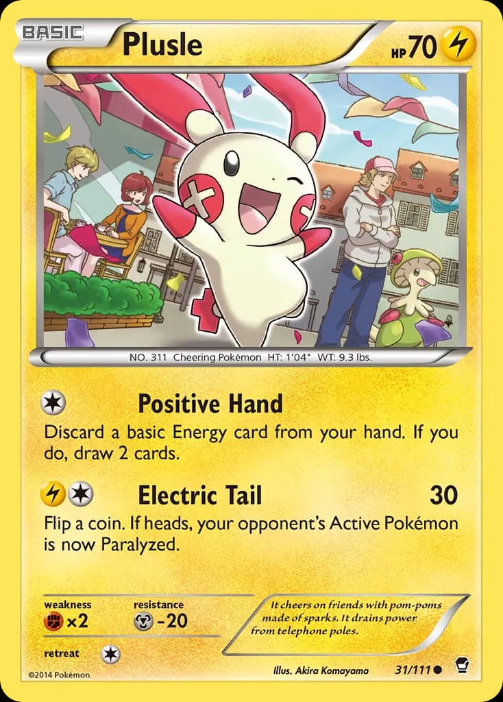 Plusle — Furious Fists 31 Pokémon card