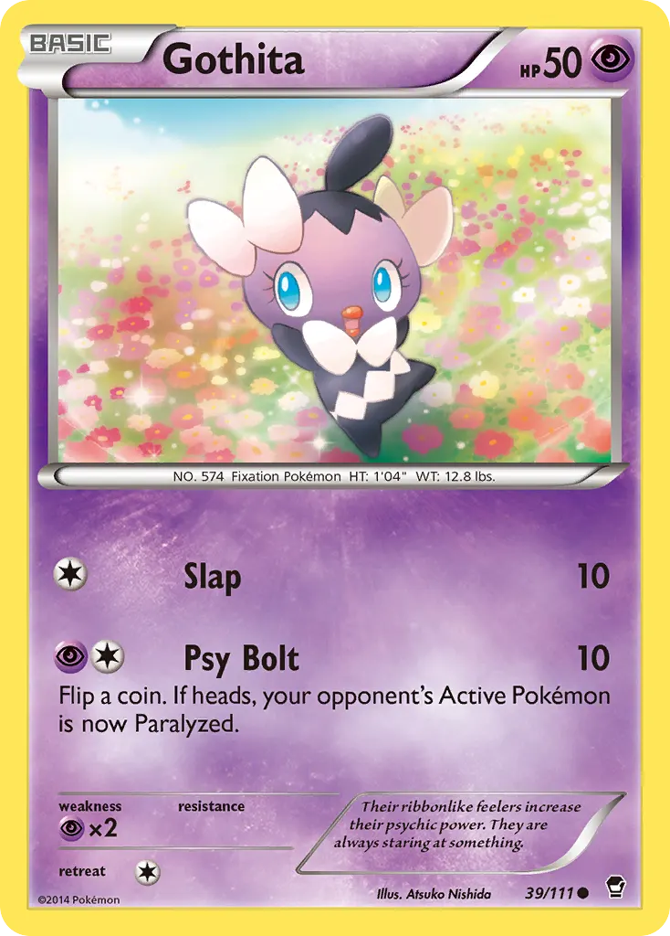 Gothita — Furious Fists 39 Pokémon card