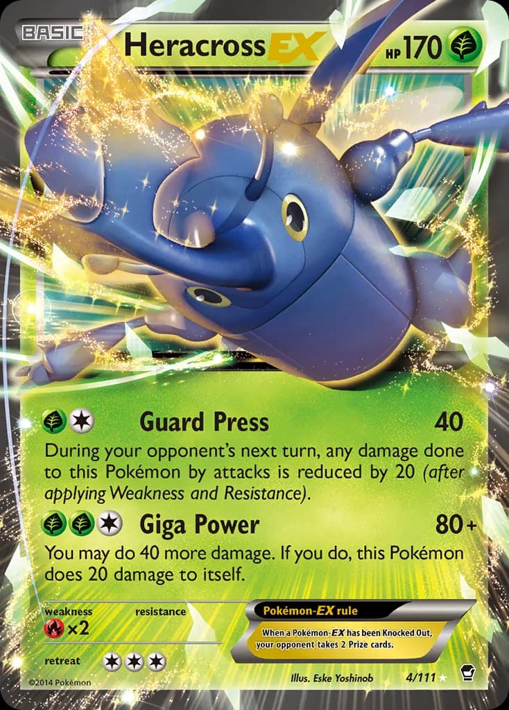 Heracross-EX — Furious Fists 4 Pokémon card