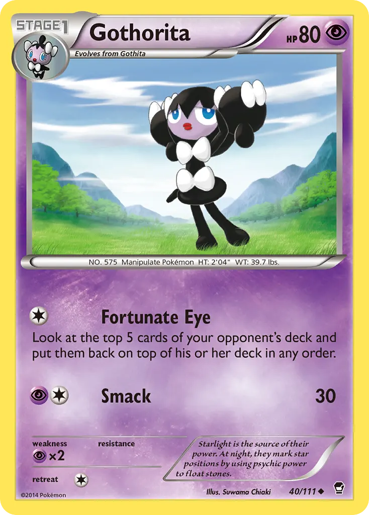 Gothorita — Furious Fists 40 Pokémon card