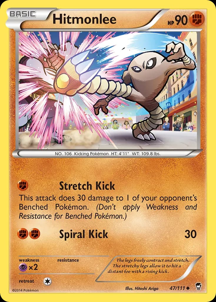 Hitmonlee — Furious Fists 47 Pokémon card
