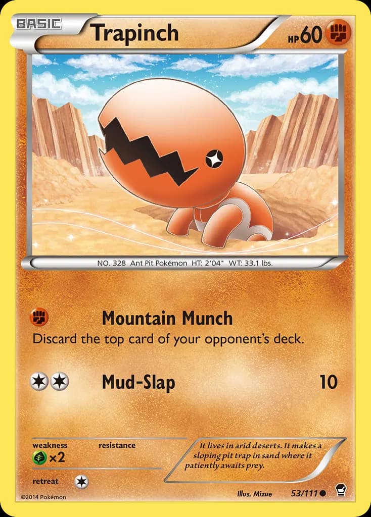 Trapinch — Furious Fists 53 Pokémon card