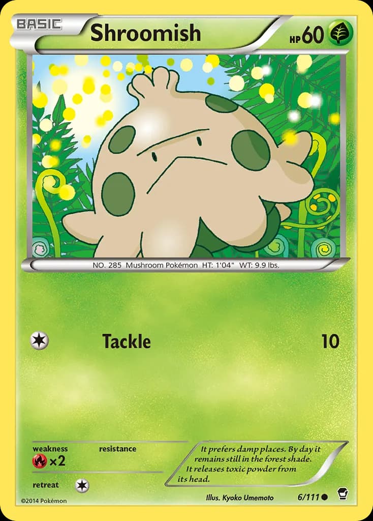 Shroomish — Furious Fists 6 Pokémon card