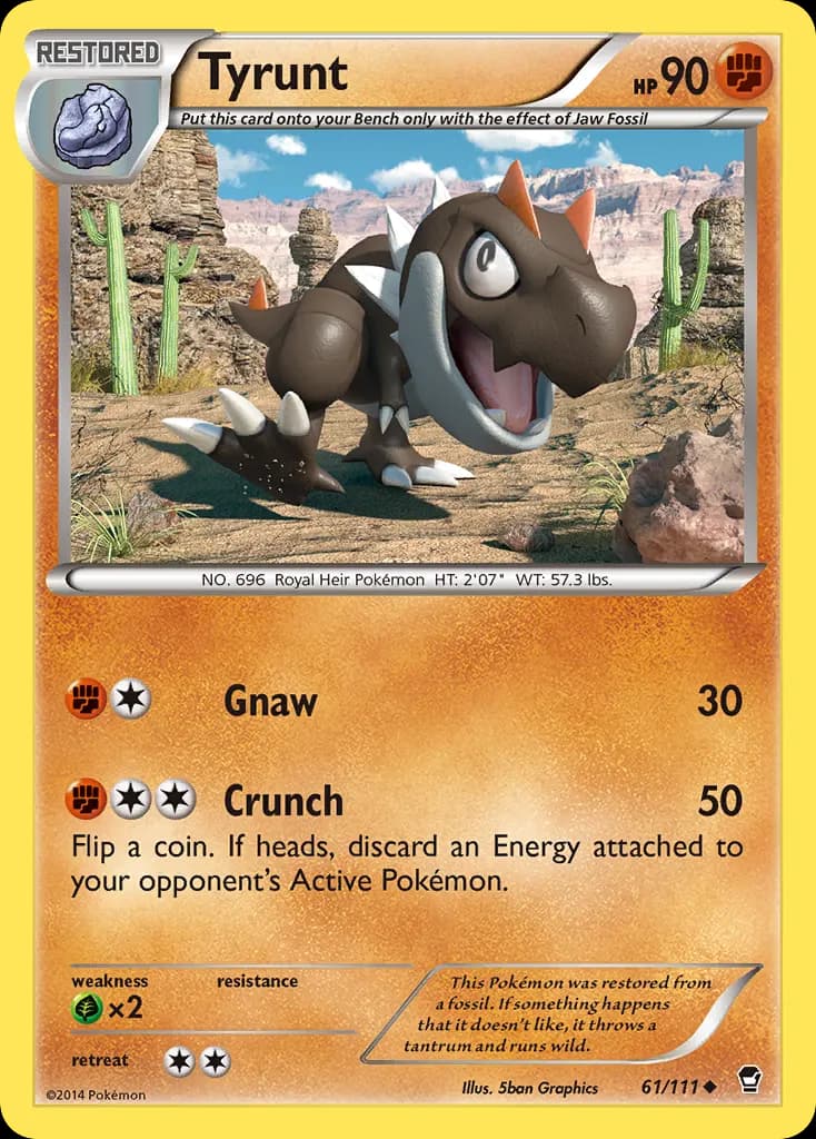 Tyrunt — Furious Fists 61 Pokémon card