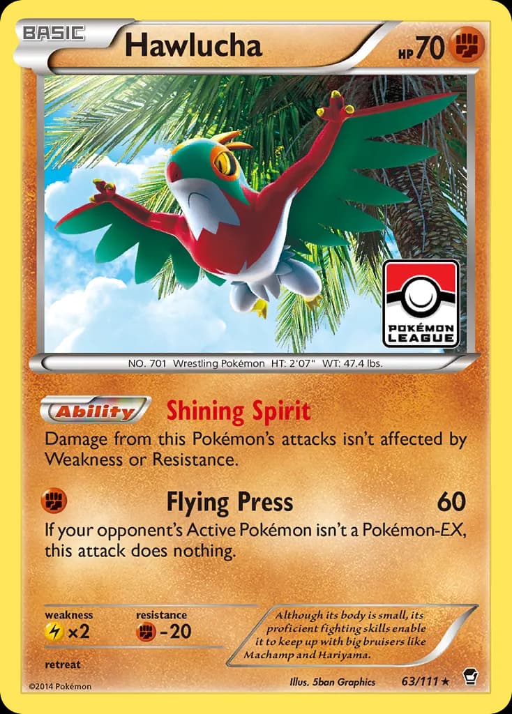 Hawlucha — Furious Fists 63 Pokémon card