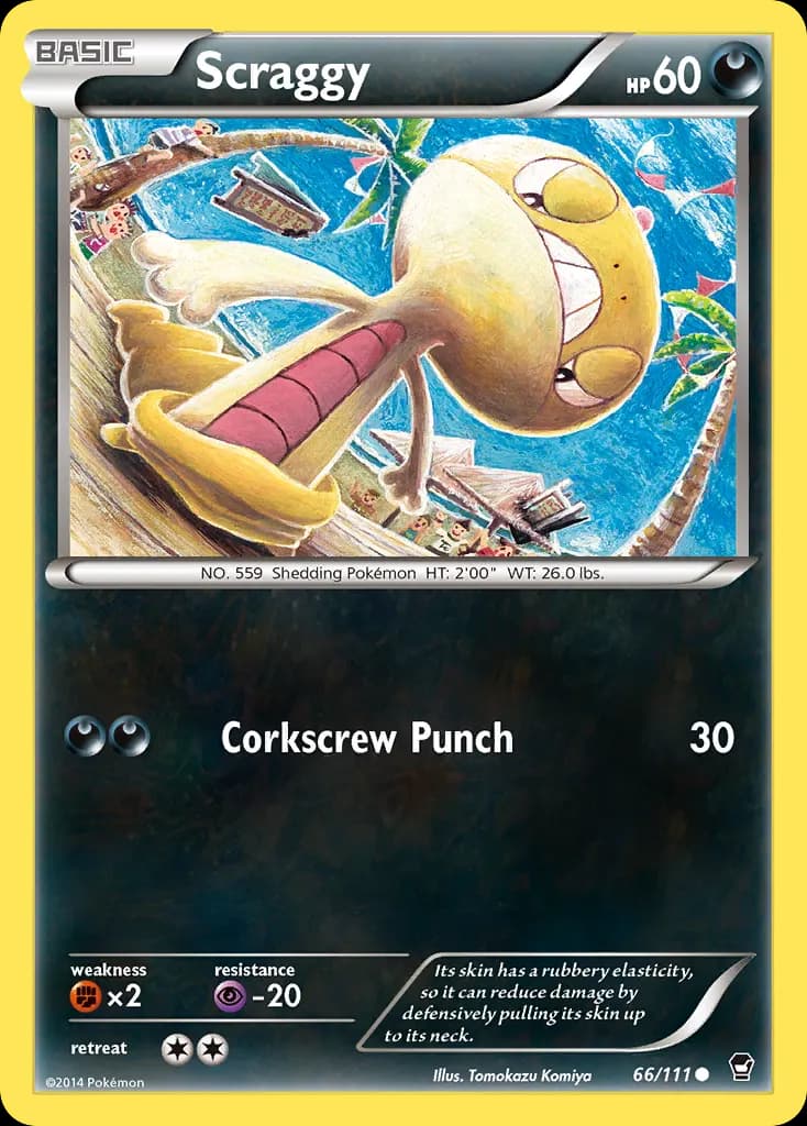 Scraggy — Furious Fists 66 Pokémon card