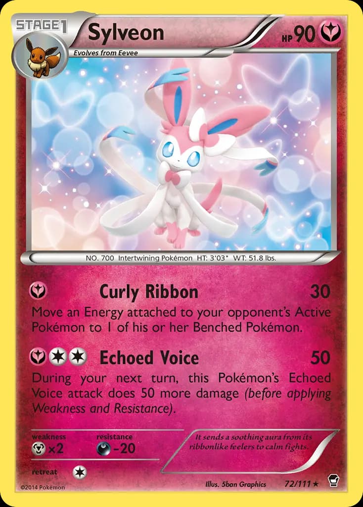 Sylveon — Furious Fists 72 Pokémon card
