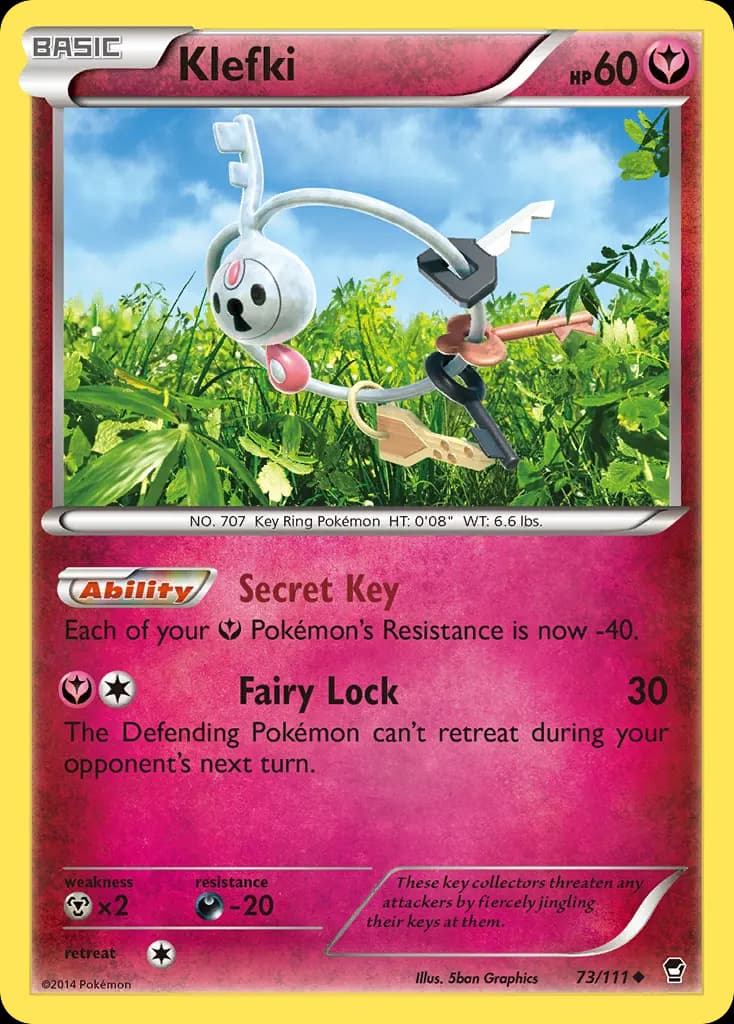 Klefki — Furious Fists 73 Pokémon card