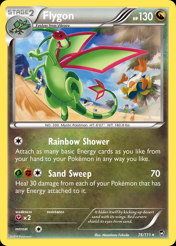 Flygon — Furious Fists 76 Pokémon card