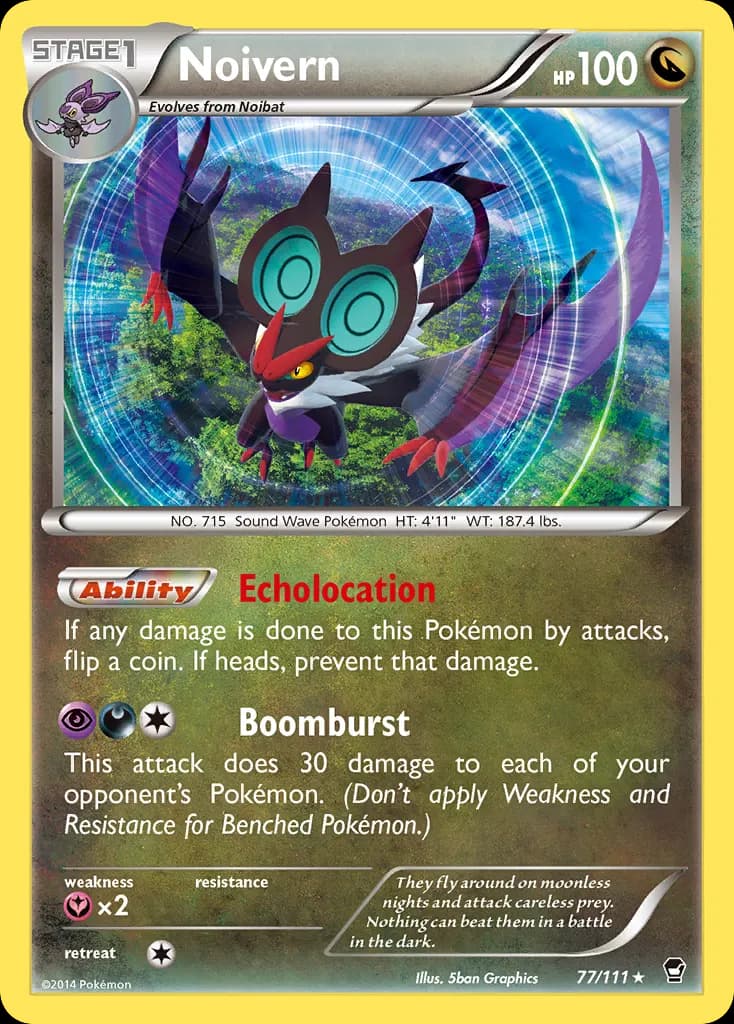 Noivern — Furious Fists 77 Pokémon card