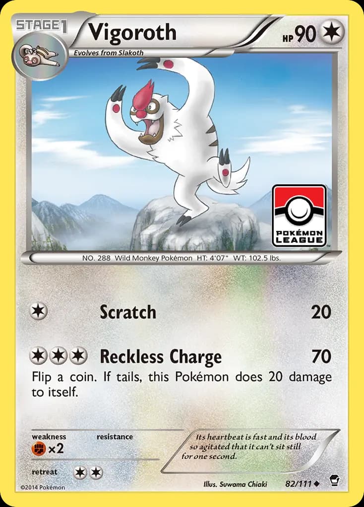 Vigoroth — Furious Fists 82 Pokémon card