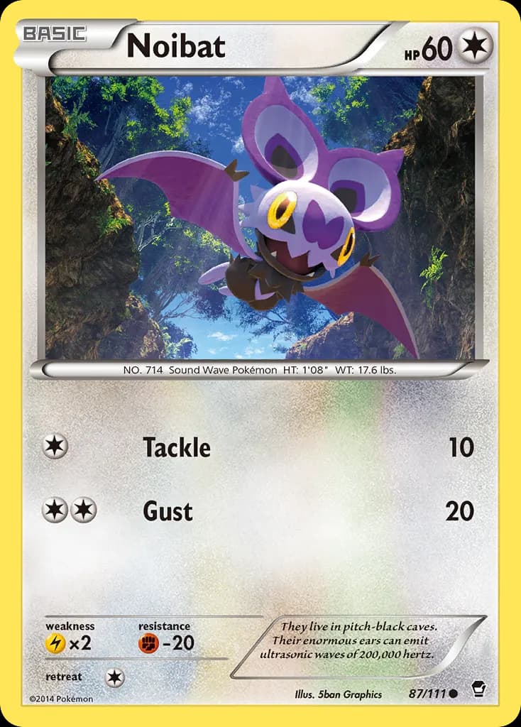 Noibat — Furious Fists 87 Pokémon card