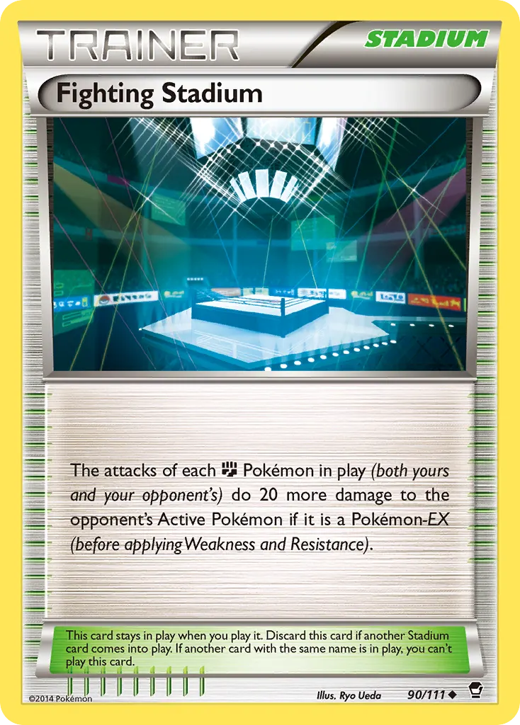 Fighting Stadium — Furious Fists 90 Pokémon card