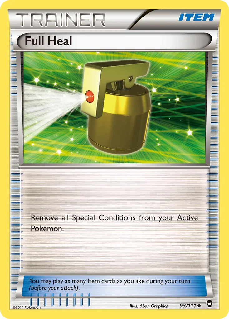 Full Heal — Furious Fists 93 Pokémon card