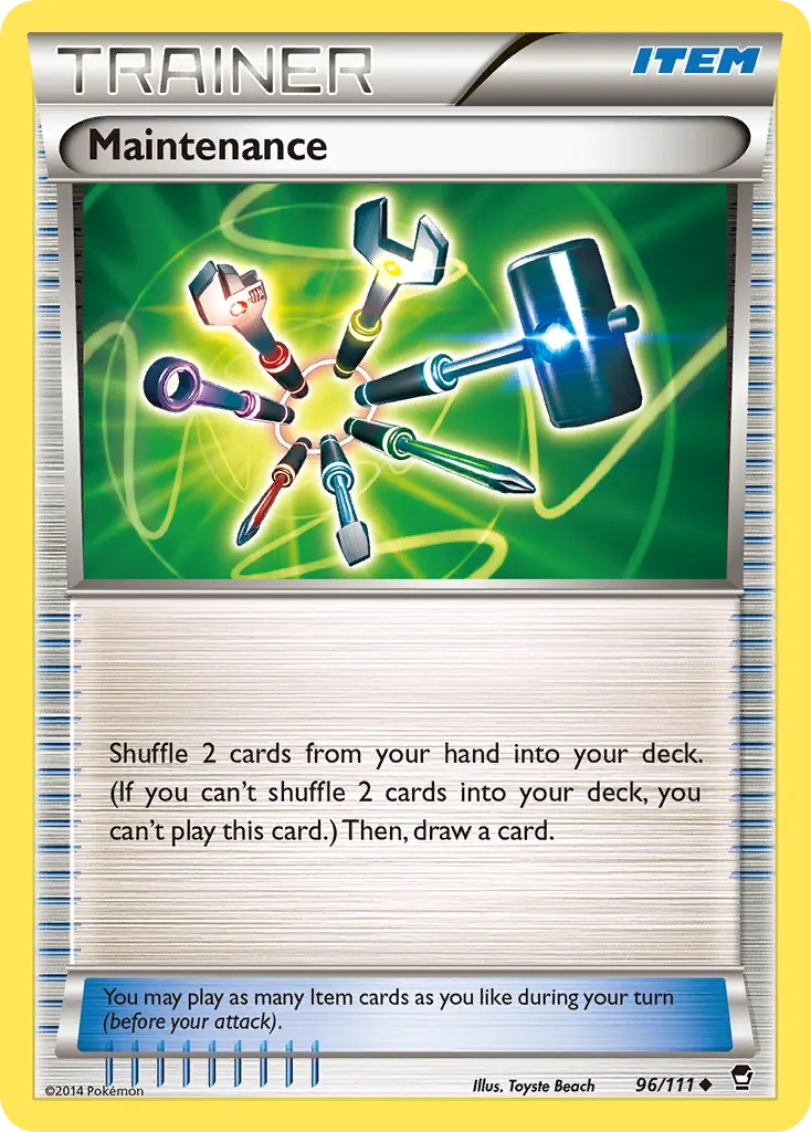 Maintenance — Furious Fists 96 Pokémon card