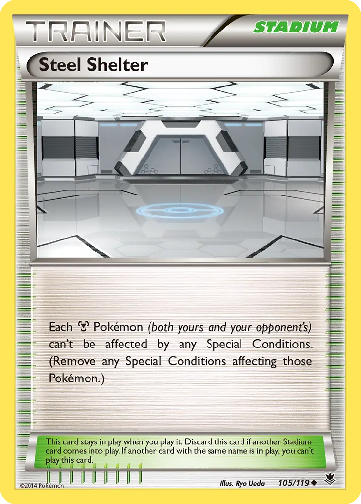 Steel Shelter — Phantom Forces 105 Pokémon card
