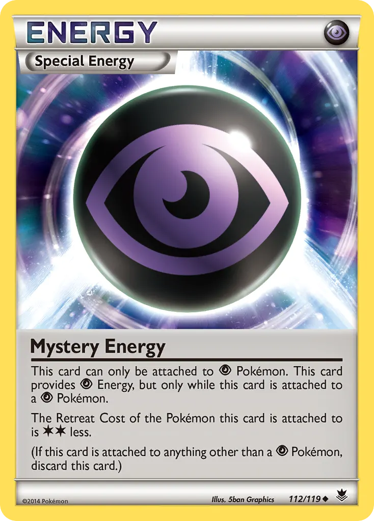Mystery Energy — Phantom Forces 112 Pokémon card