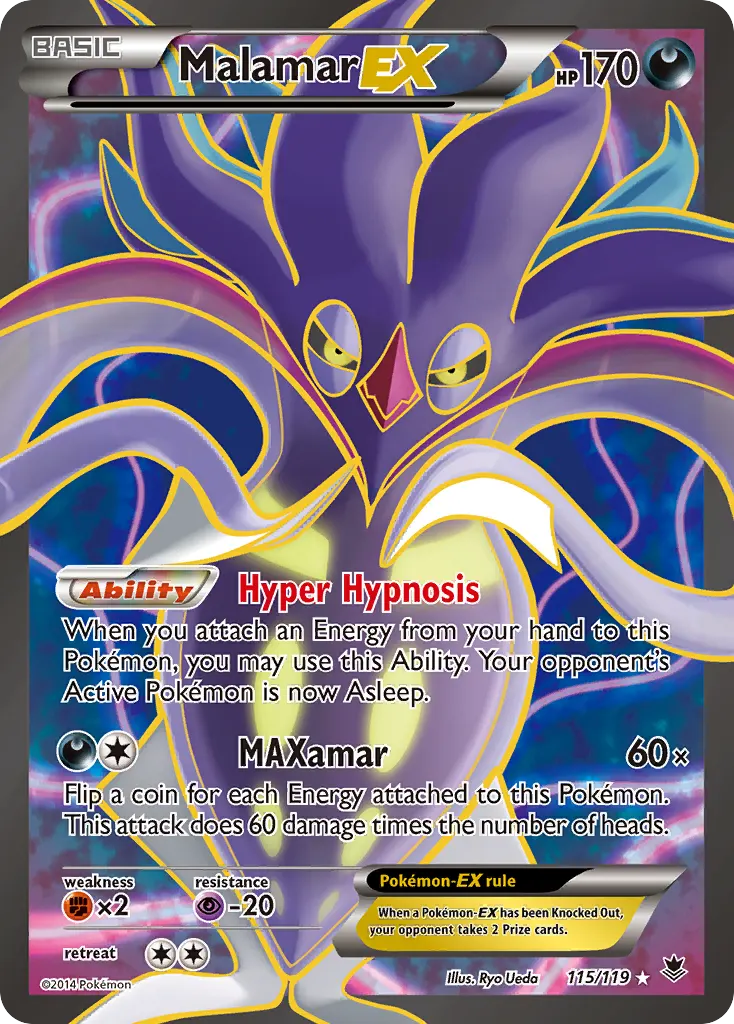 Malamar-EX — Phantom Forces 115 Pokémon card