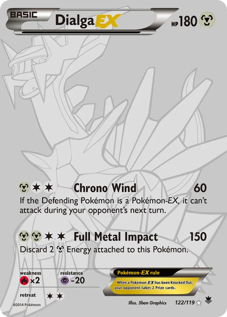 Dialga-EX — Phantom Forces 122 Pokémon card