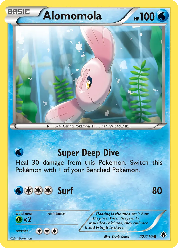 Alomomola — Phantom Forces 22 Pokémon card