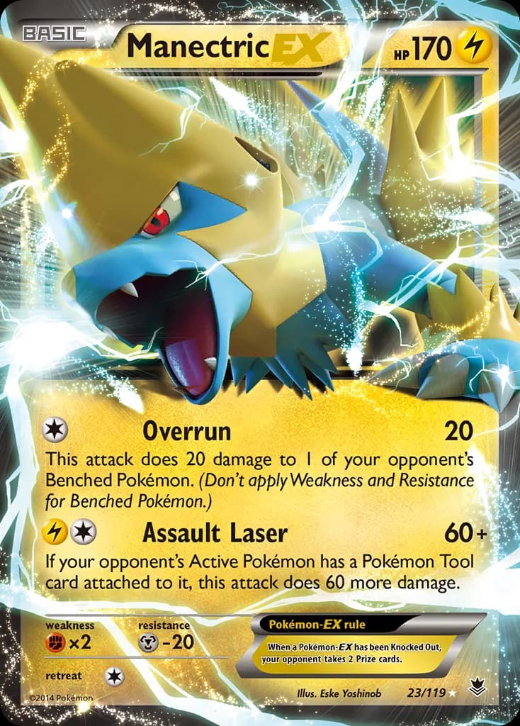 Manectric-EX — Phantom Forces 23 Pokémon card