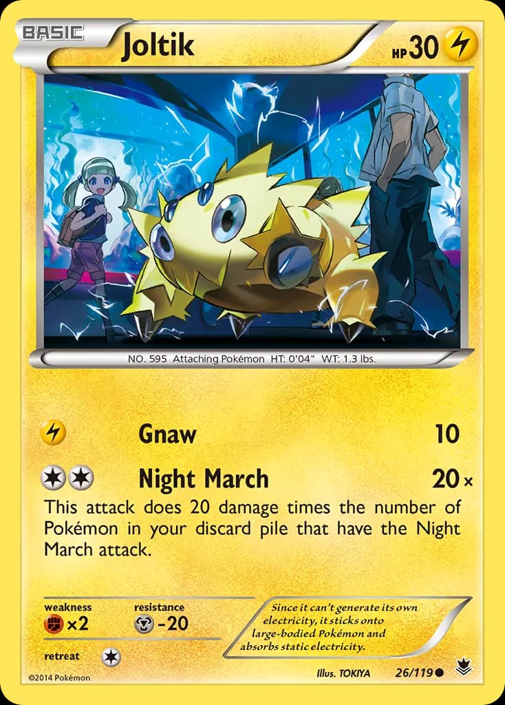 Joltik — Phantom Forces 26 Pokémon card