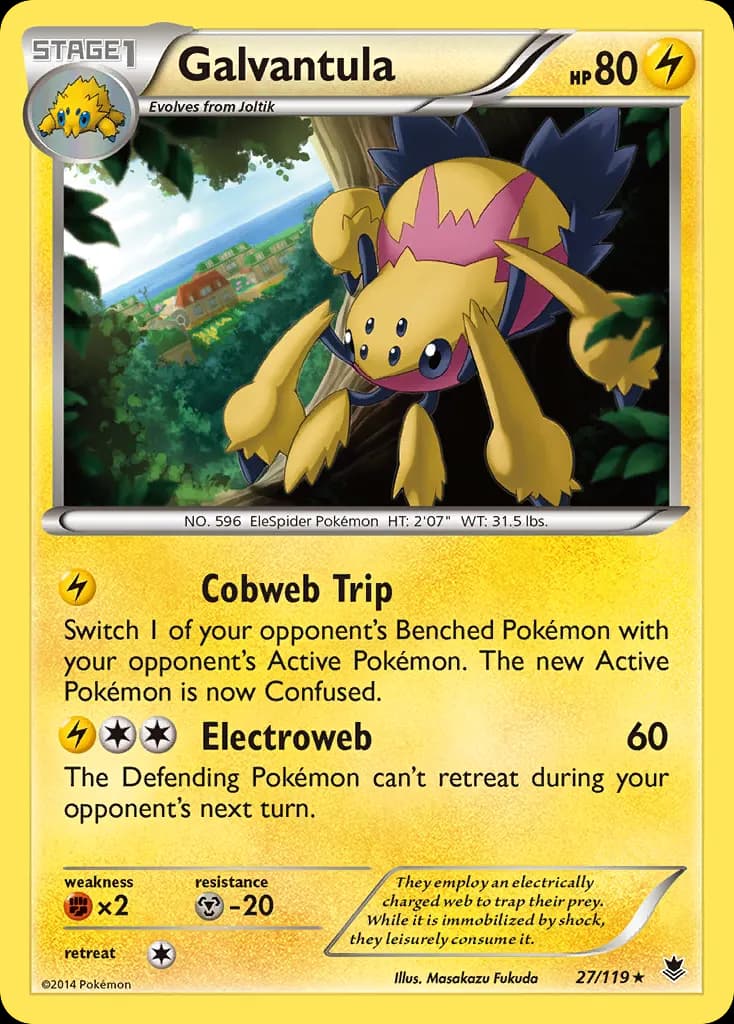 Galvantula — Phantom Forces 27 Pokémon card