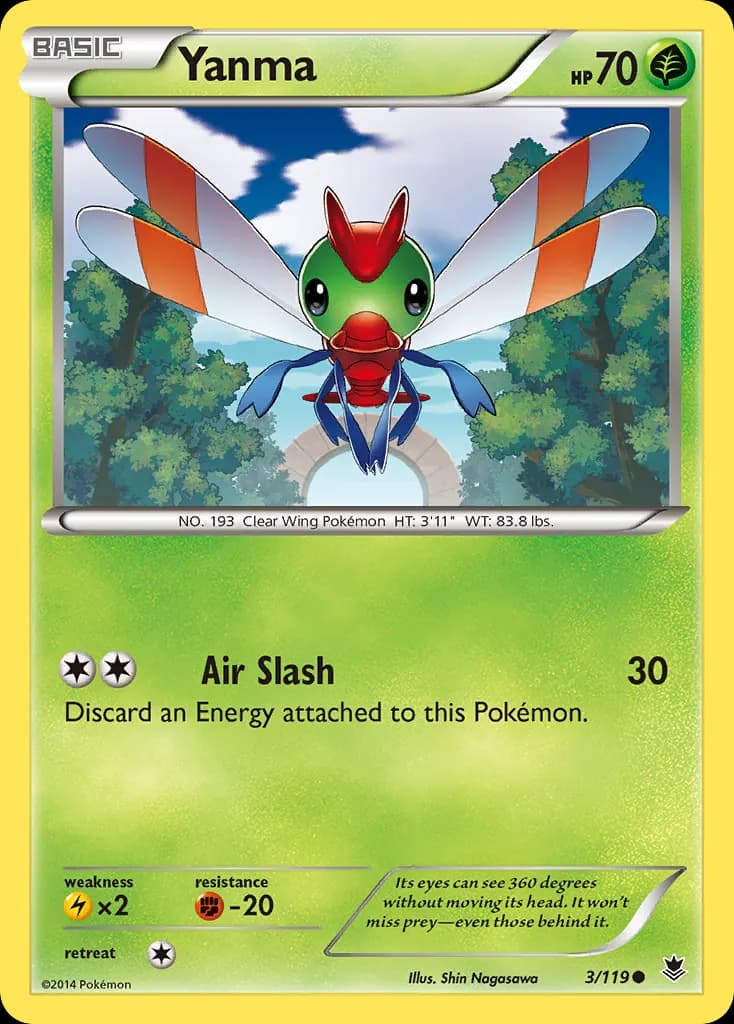 Yanma — Phantom Forces 3 Pokémon card