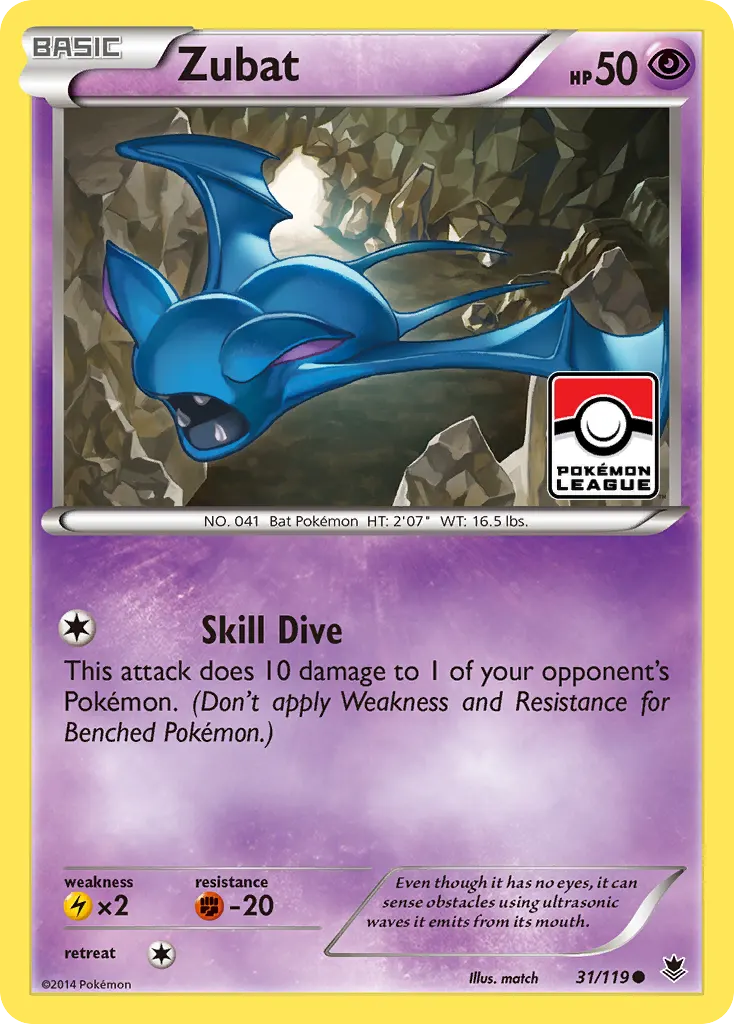 Zubat — Phantom Forces 31 Pokémon card