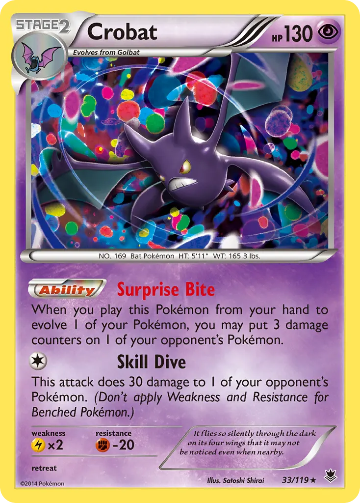 Crobat — Phantom Forces 33 Pokémon card