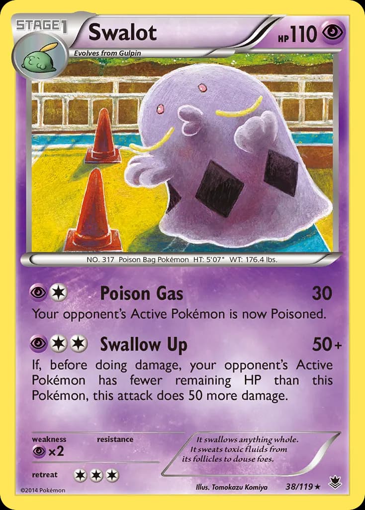 Swalot — Phantom Forces 38 Pokémon card