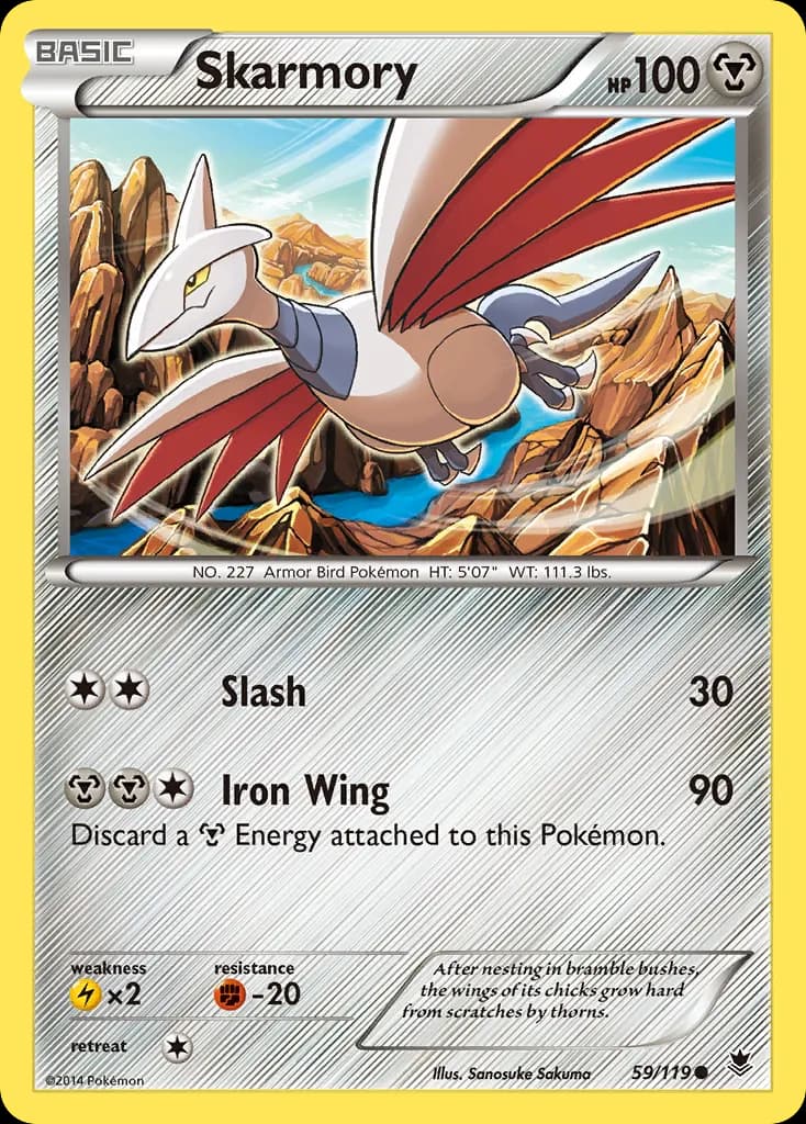 Skarmory — Phantom Forces 59 Pokémon card