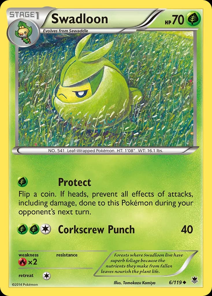 Swadloon — Phantom Forces 6 Pokémon card