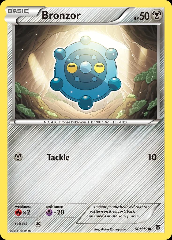 Bronzor — Phantom Forces 60 Pokémon card