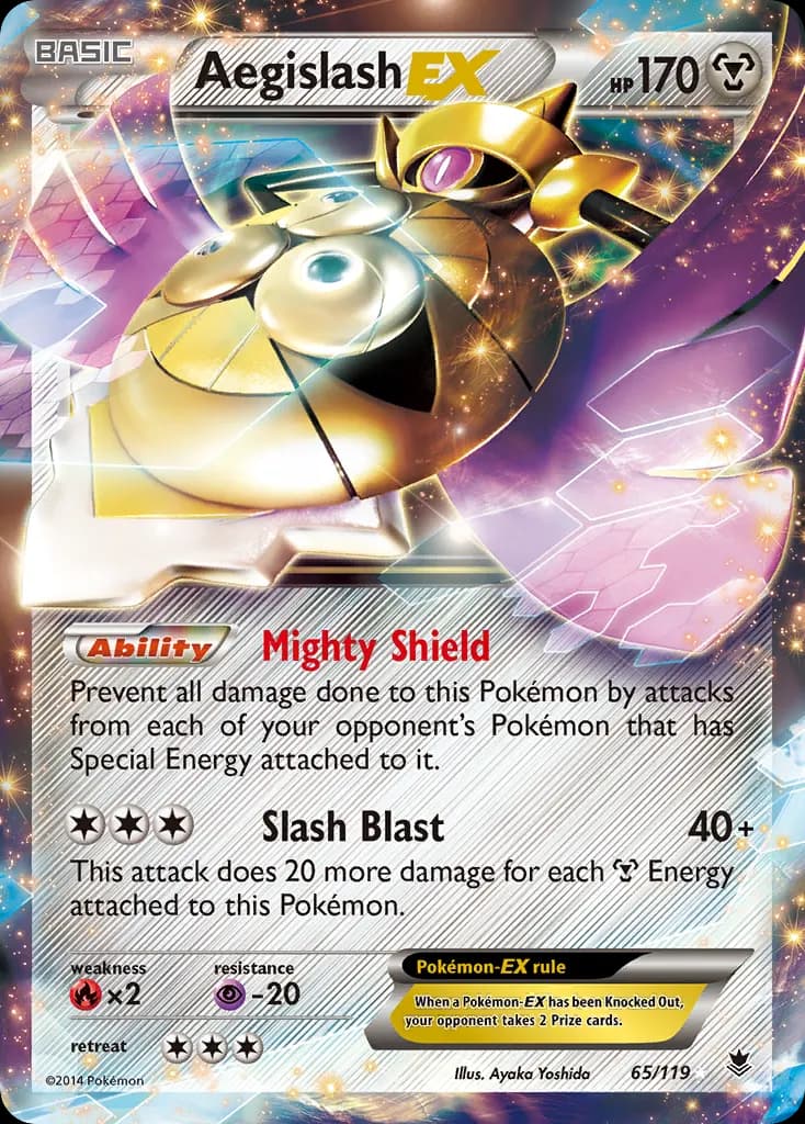 Aegislash-EX — Phantom Forces 65 Pokémon card
