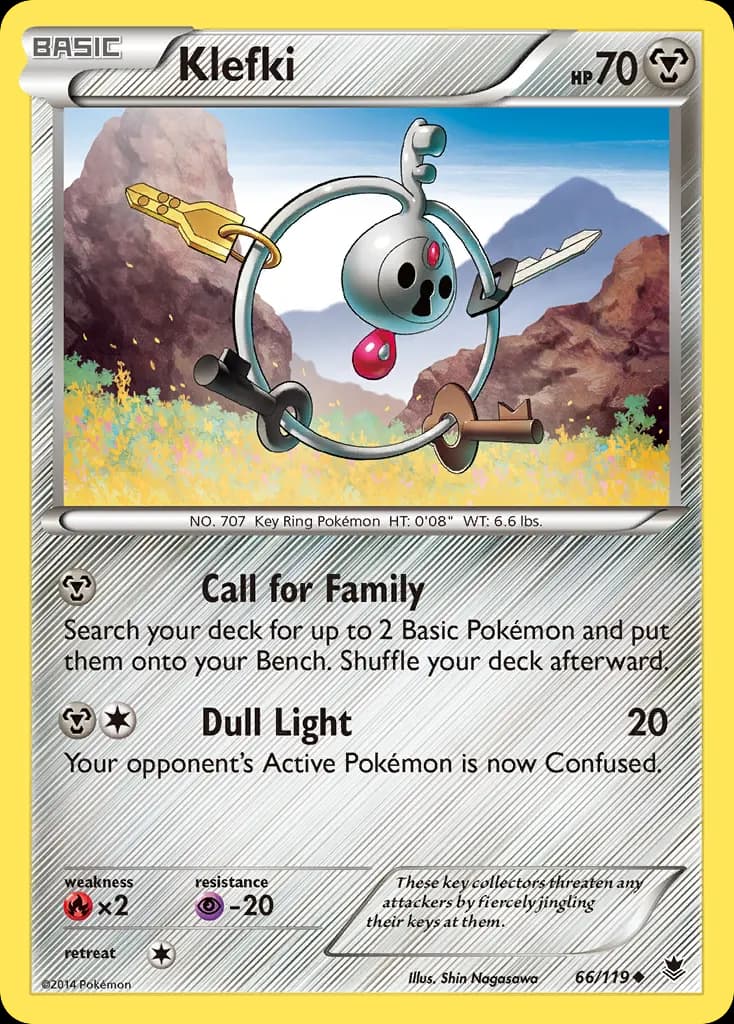 Klefki — Phantom Forces 66 Pokémon card
