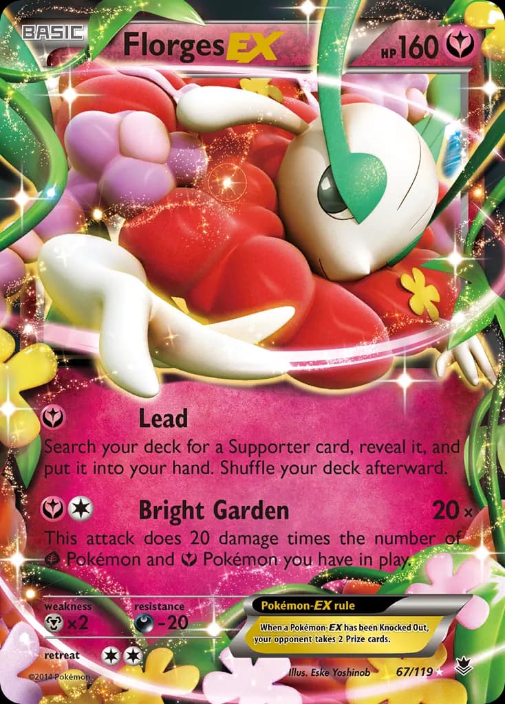 Florges-EX — Phantom Forces 67 Pokémon card
