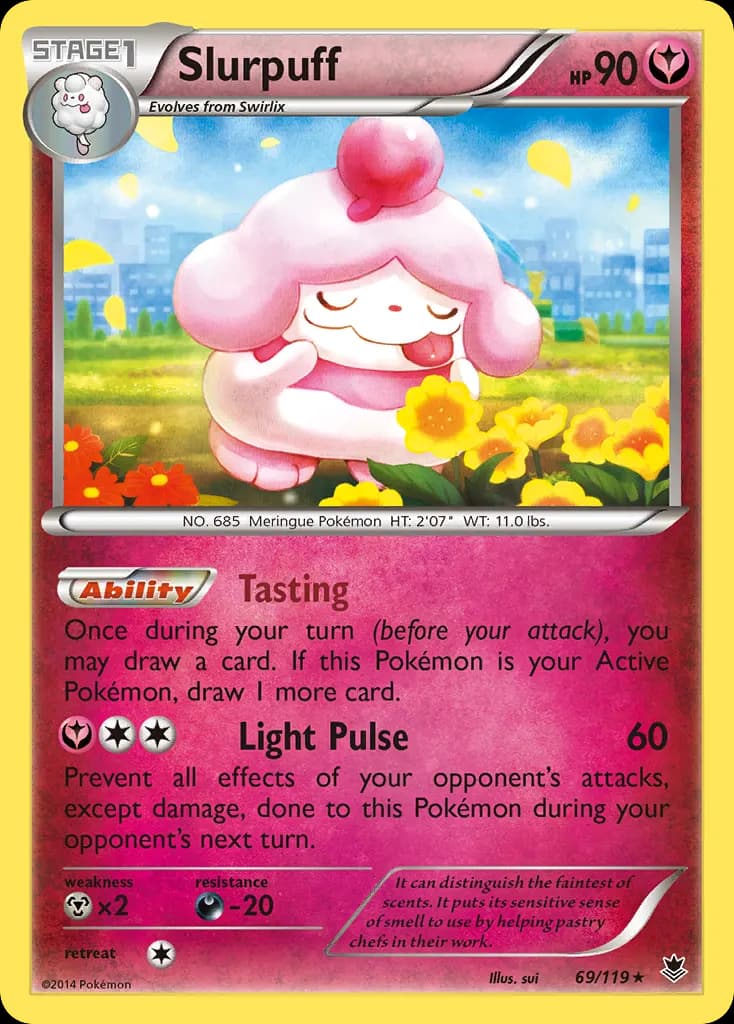 Slurpuff — Phantom Forces 69 Pokémon card