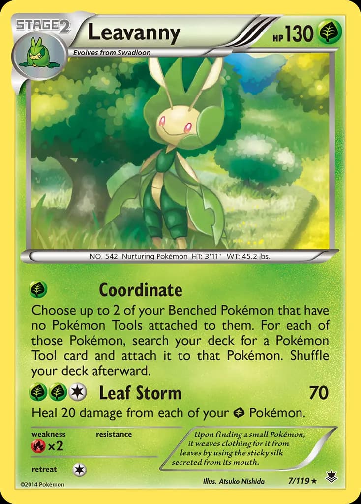 Leavanny — Phantom Forces 7 Pokémon card