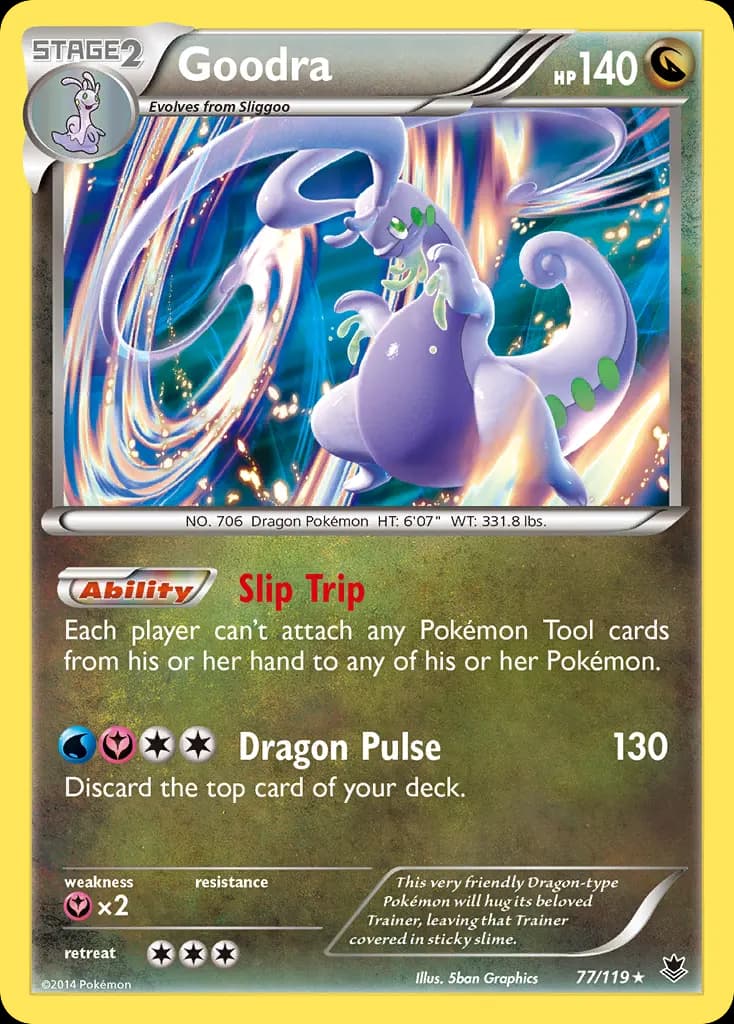 Goodra — Phantom Forces 77 Pokémon card