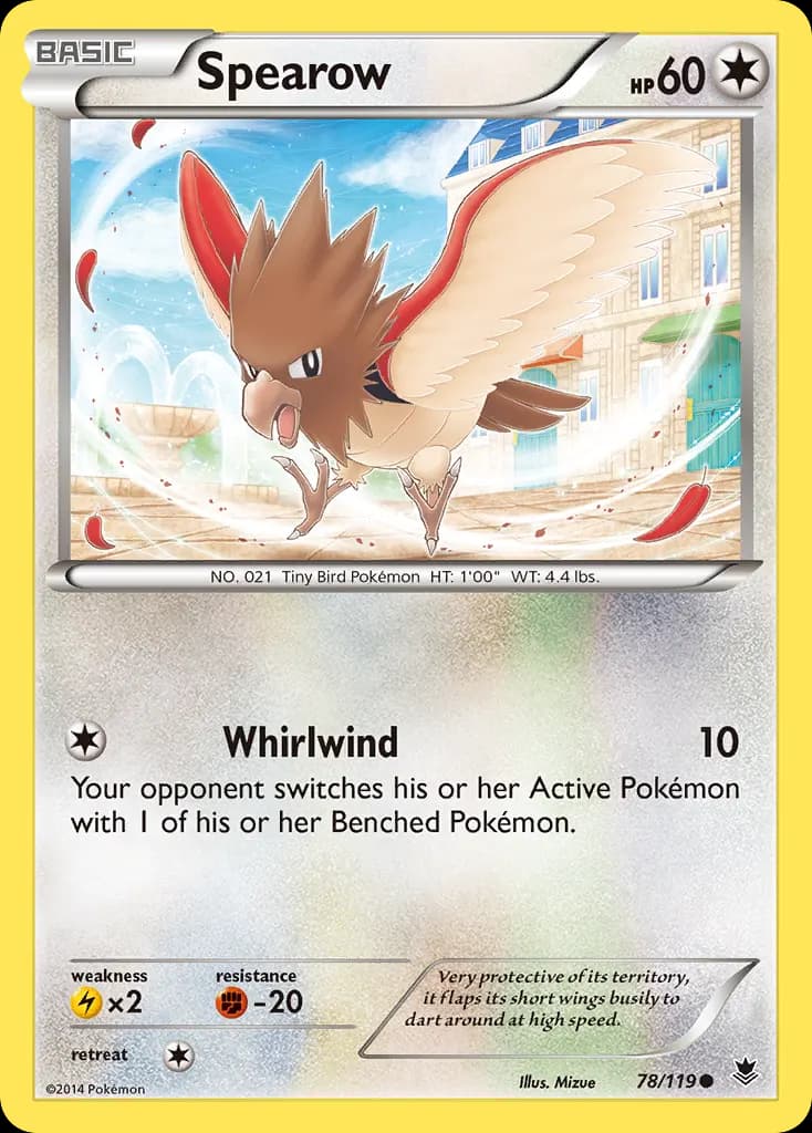 Spearow — Phantom Forces 78 Pokémon card