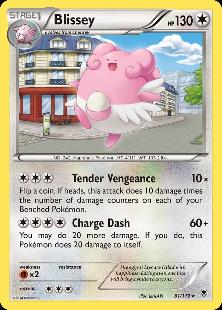 Blissey — Phantom Forces 81 Pokémon card