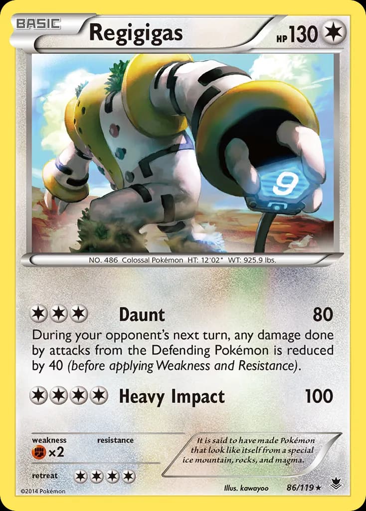 Regigigas — Phantom Forces 86 Pokémon card