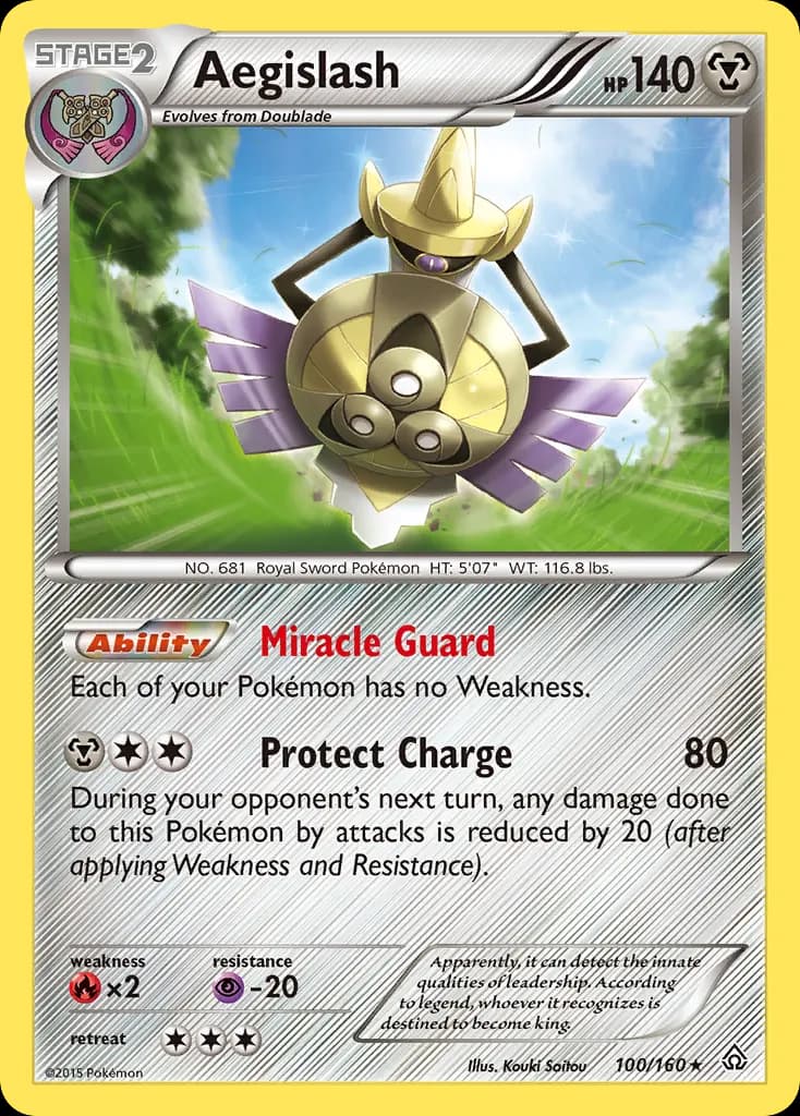 Aegislash — Primal Clash 100 Pokémon card