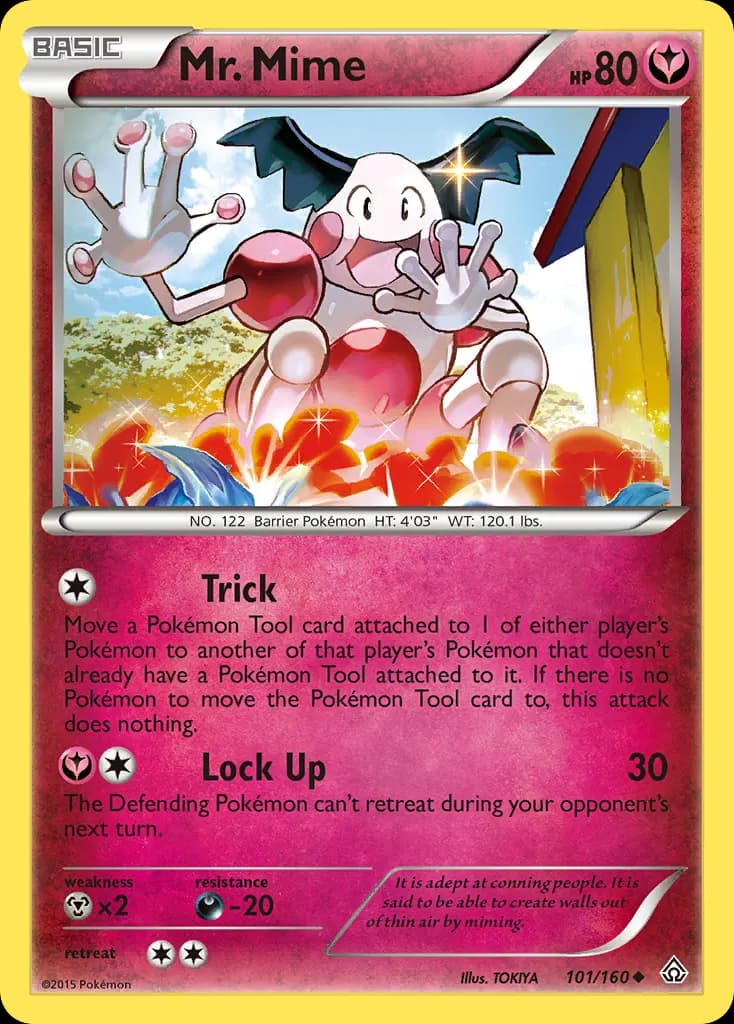 Mr. Mime — Primal Clash 101 Pokémon card